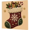 thumbnail image 4 of Christmas Decor Santa Pearl Art Kit for Adults | Diamond Painting Kit With Frame, DIY Home Decor Wall Art, Beginner DIY Seasonal Party Gift, 4 of 7