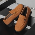 thumbnail image 5 of Men'S Slip-On Loafers - Round Toe, Faux Upper & Fabric Lining,  All-Season Comfort, Thick Sole, Versatile for Business, Casual & Outdoor Wear, Casual Slipons | Sleek Slipon | Durable Sole, 5 of 9