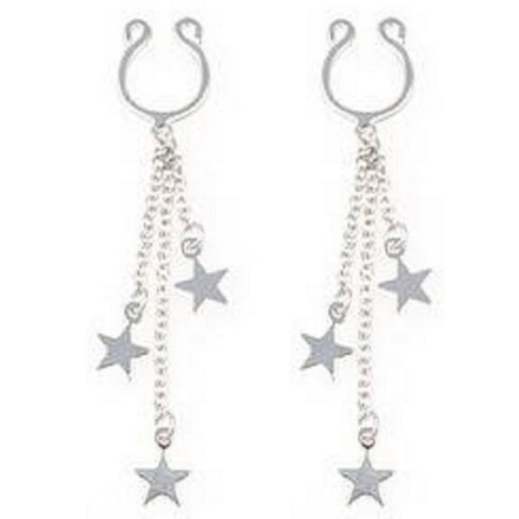 Body Accentz Nipple Rings Non Pierce Non-Piercing Clip On Stars Pair