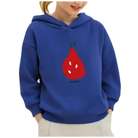 

Hoodies For Girls Letter Graphic Print Long Sleeve Hooded Sweatshirt Fall Fashion Casual Loose Fit Pullover Tops For 3-8 Years