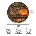 thumbnail image 4 of Round Placemats Set of 6 Heat Resistant Washable Kitchen Table Decorations 15.4in Halloween Grocery, 4 of 7