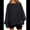 thumbnail image 1 of Sudaderas de Gran Tamaño para Mujer, Sudaderas con Capucha, Camisetas de Cuello Redondo, Conjuntos de Otoño, Ropa de Invierno Y2K para Adolescentes Negro L, 1 of 7