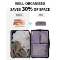 thumbnail image 3 of 7 Pcs Packing Cubes for Travel Organizer Tear-Resistant with Number Icon Handle Storage Bags for Carry on Bag for Clothes Shoes, Purple, 3 of 10