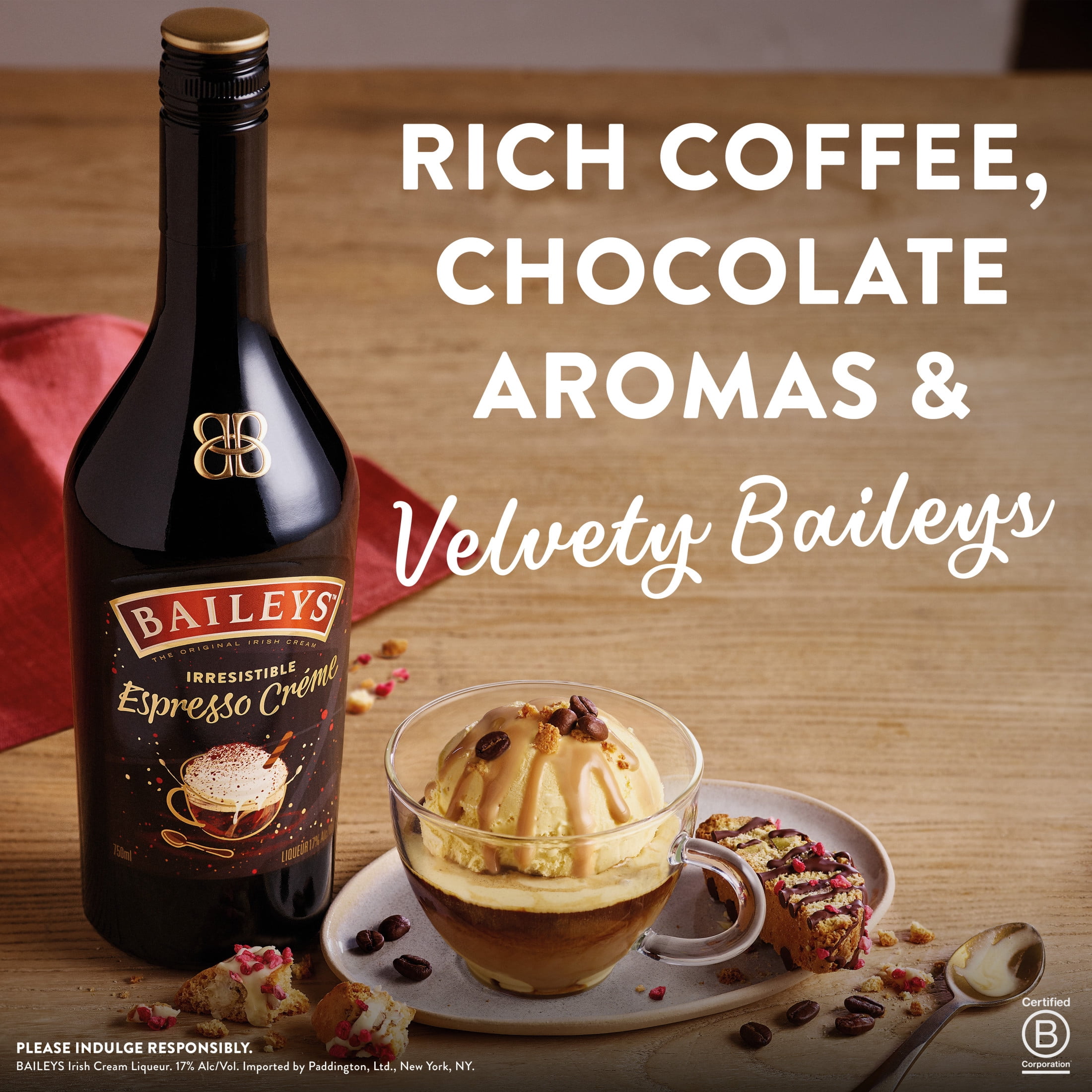 Baileys Espresso Crème Irish Cream Liqueur, 750 ml Bottle, 17% ABV