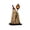 A, variant on Halloween Realistic Bone Texture Skeleton Bust Set Of 2 Silver White Resin Skull Figurine Gothic Mantel Bookshelf Table Ornament