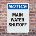 thumbnail image 4 of (2 Pack) Main Water Shutoff OSHA Notice Sign 10 Inch X 14 Inch Plastic Sign, Weather Resistant, UV Protected for Workplace, Business, and Construction Site, Made in the USA, 4 of 8