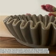 thumbnail image 6 of WINDLAND Large Capacity Fruit Bowl Fluted Ruffle Decorative Bowl Resin Scalloped Key Bowl, 6 of 14