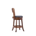 thumbnail image 5 of Boraam Palmetto Counter Height Swivel Wood Kitchen Bar Stool - Walnut Finish, 5 of 10