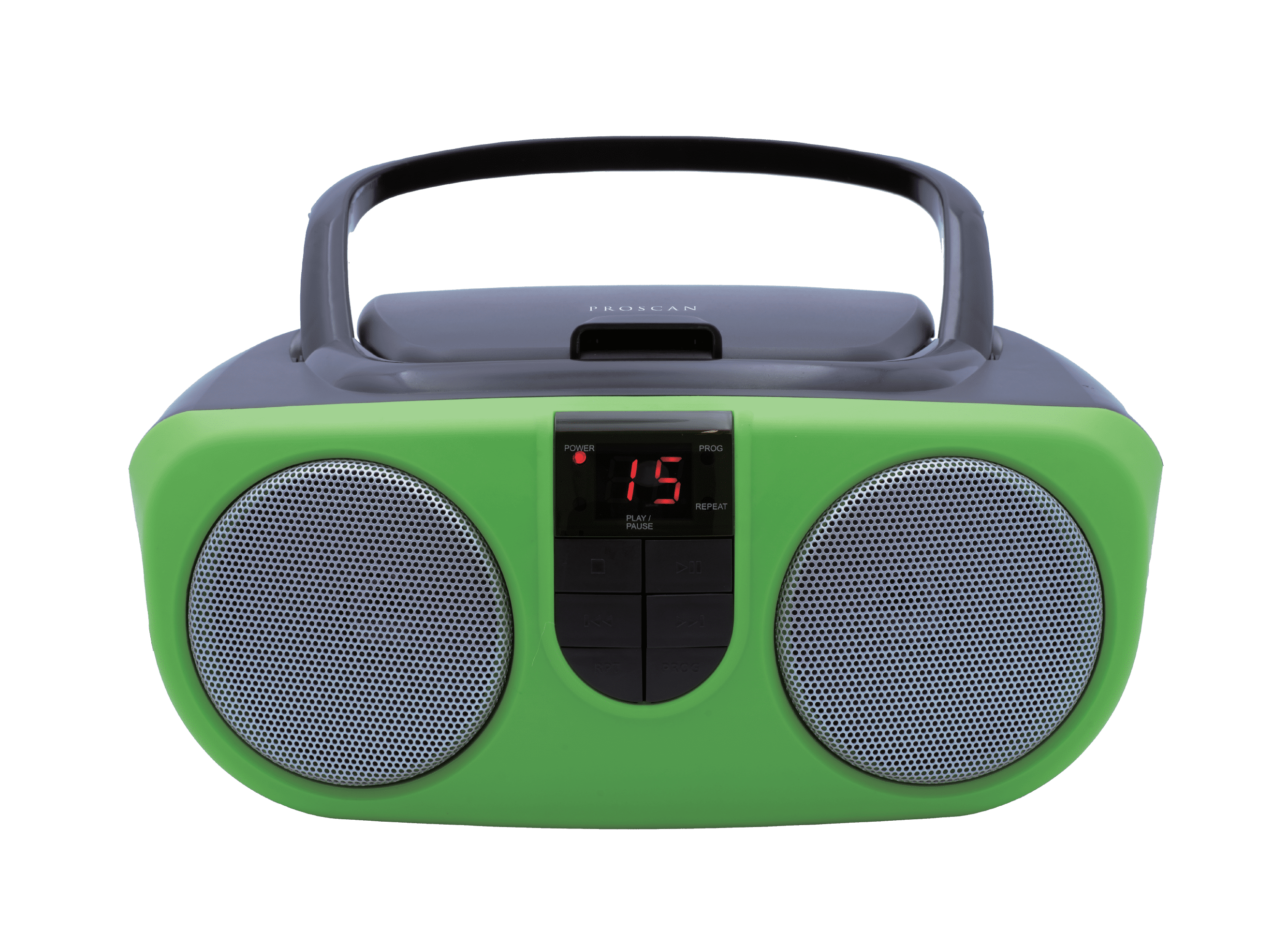 Proscan Portable CD Radio Boombox, Green, PRCD243M