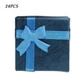 thumbnail image 1 of Amart 24pcs Jewelries Boxes Paperboard Decorative Earring Organizers Dustproof Necklace Containers, Dark Blue, 1 of 1