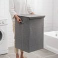thumbnail image 4 of CNKOO Panier de Rangement Poignée Housse de Vêtements Seau à Linge Grande Capacité Support Pliant, 4 of 10