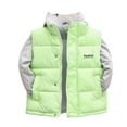 thumbnail image 2 of Ruyang Kids Glitter Puffer Vest Girls Boys Thick Warm Sleeveless Down Jackets Water-proof Zip Up Button Quilted Gilet, 2 of 9