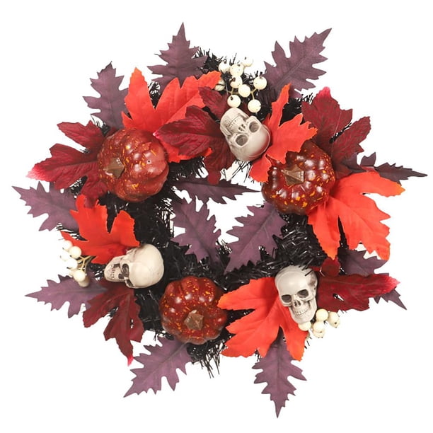 Halloween Guirnalda De Calabaza De Simulación Guirnalda Colgante De Hoja De Arce Para Decoración De Halloween Advancent HA043584-01