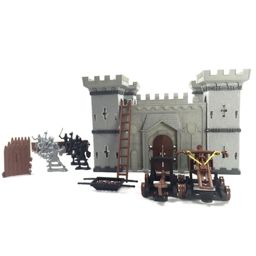 Toy Medieval Castle Figures Playset Vintage Retro Knights Soldiers Sale 