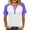 Summer Tops Purple, variant on Womens Plus Size Henley Shirt, Short Raglan Sleeve Shirts for Women Summer Fashion Color Patchwork Crewneck Button Up T-Shirts