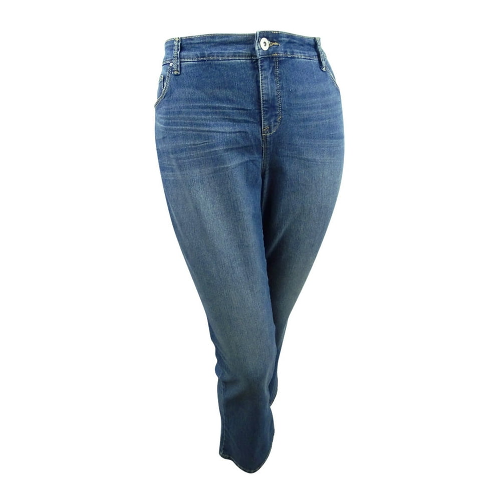 Style & Co. - Style & Co. Women's Plus Size Bootcut Tummy-Control Jeans - Walmart.com - Walmart.com