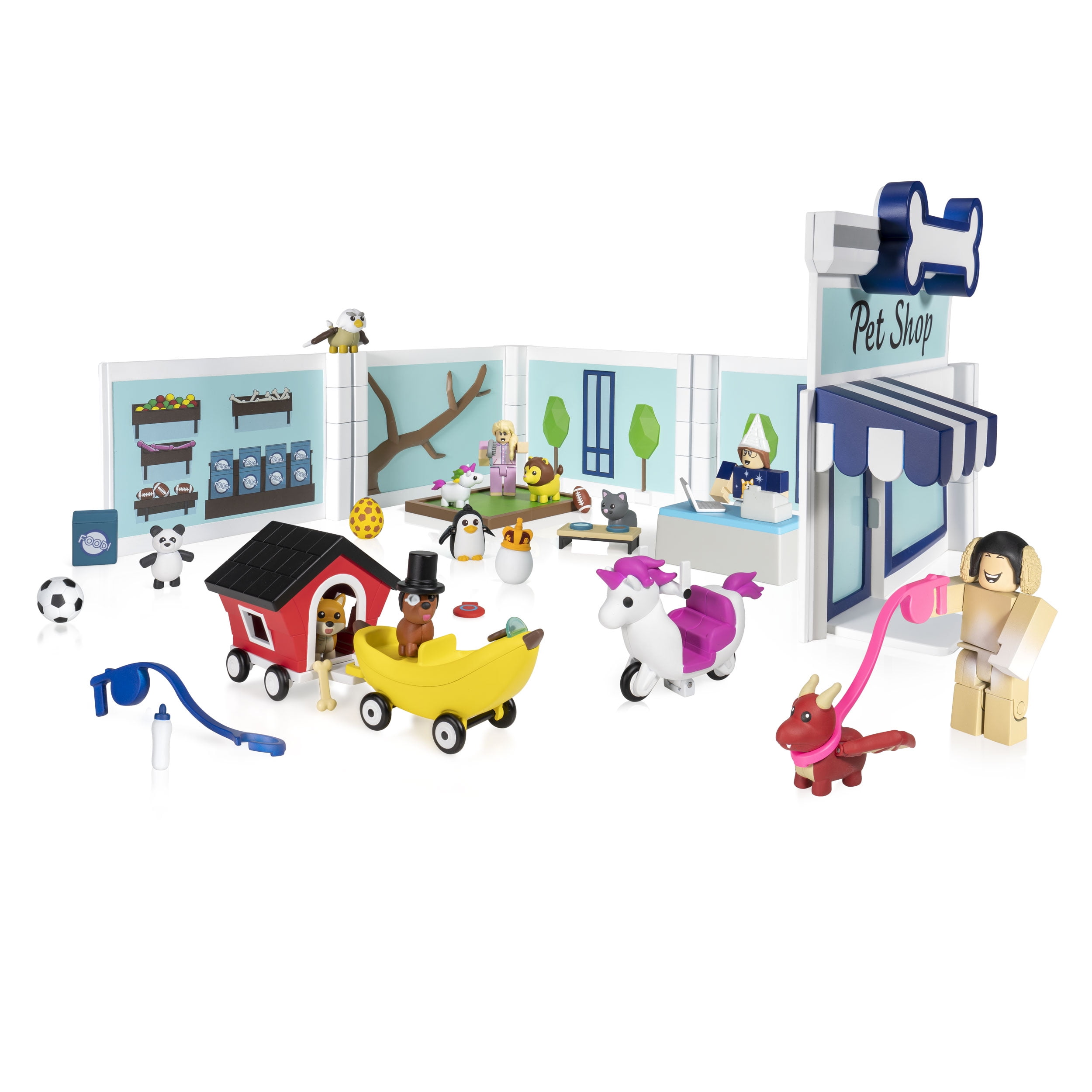 Roblox Celebrity Collection Adopt Me Pet Store Deluxe Playset Includes Exclusive Virtual Item Walmart Com Walmart Com - best roblox pjs