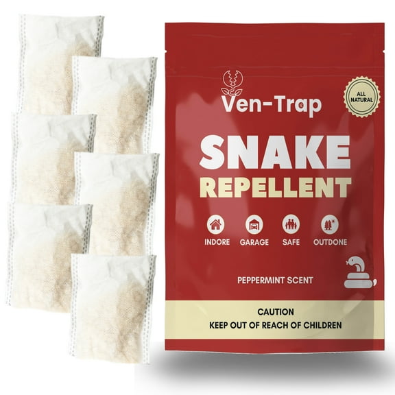 6 Pack - Snake Repellent - Powerful Deterrent for Outdoors Indoors, Yards, Home - Pet Safe – Rattlesnake, Copperhead, Greeen Bull or Milk Snake Repellent - Natural Oils Formula