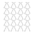 thumbnail image 2 of Sunxin Bow Decoration 20Pc 22Cmwhite Satin Ribbon Bow Decoration for Wedding Car Decor Wrapping Paper, 2 of 2