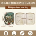 thumbnail image 7 of XYZCANDO Cross Bible Cases for Woman Florals Quilted Bible Books Carrying Case with Durable Handle Fashion Large Bible Bag Bible Study Supplies Accessories Journaling Kit, 7 of 7