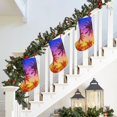thumbnail image 5 of KLL Palm Trees at Sunset for 18" Christmas Stocking Snowman Xmas Stocking Holiday Christmas Decoration Gifts for Family Kids, 5 of 8