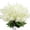 White, variant on Clearance Artificial flowers under $5,6pcs Artificial Wisteria Flowers Bouquet Silk Faux Hyacinth Flowers For Home Garden Indoor Outdoor Cemetery Fences Decoration