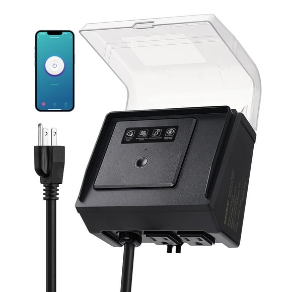 Temporizador WiFi SURAIELEC para piscinas elevadas con doble toma de corriente
