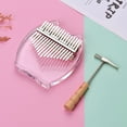 thumbnail image 3 of Yeacher Muslady 17-Key Kalimba Thumb Piano Transparent Acrylic Material with Carry Bag Musical Note Stickers Tuning Hammer Cleaning Cloth Music Book, 3 of 8