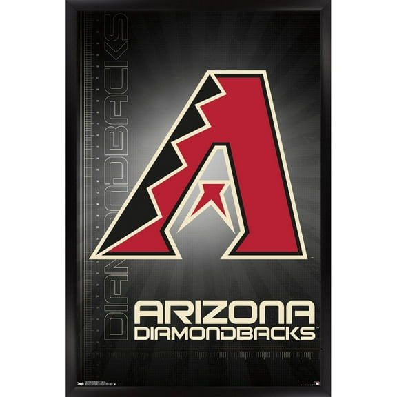 Arizona Diamondbacks 24.25'' x 35.75'' Framed Logo Poster