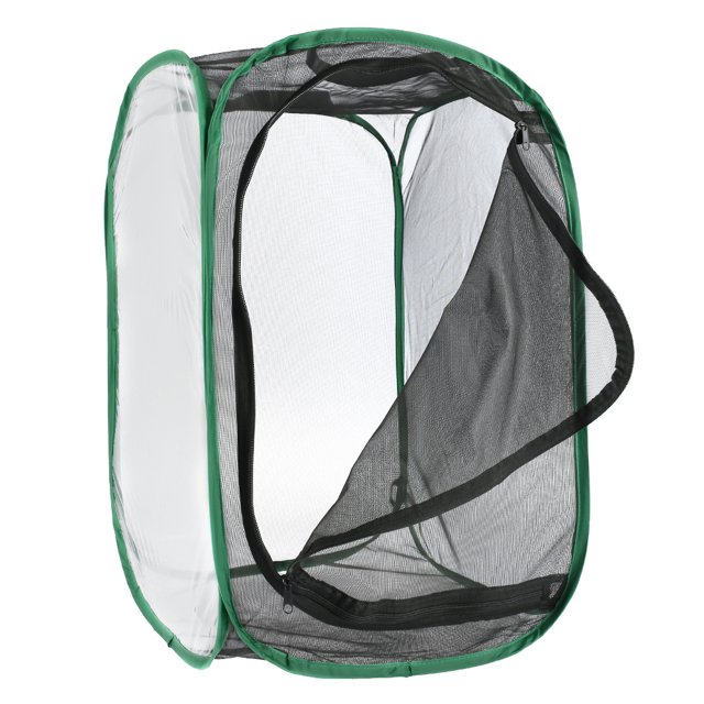 Muyoka Red de alimentaci贸n de insectos, cubierta de sombrilla para plantas de jard铆n, jaula protectora para h谩bitat de mariposas