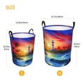 thumbnail image 5 of PHELIKA Lighthouse Beach Garden Summer 06 Laundry Basket 65L Large Foldable Round For Dirty Clothes Toy Storage, 5 of 6