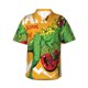thumbnail image 1 of Fotbe Cool Dinosaur Playing Guitar Camisa Hawaiana para Hombre Unisex – Camisa Casual de Verano con Botones de Manga Corta de Algodón y Lino,Small, 1 of 7
