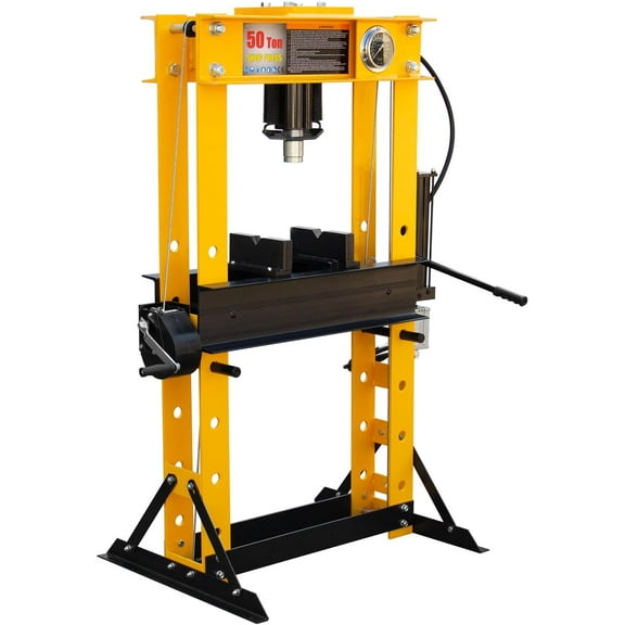 HPDMC 50T Hydralic Shop Press H-Frame Garage/Shop Floor Press with Floor Press Plates