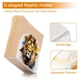 thumbnail image 4 of Lion Crown Napkin Holder for Table Clear Napkin Stand Paper Holder Acrylic Organizer Dispenser Napkins for Dinner Kitchen Restaurant Room, 4 of 8