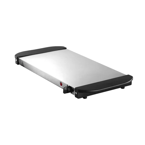 Adjustable Temperature Electric Warming Tray for Buffet and Catering,Portable Stainless Steel Food Warmer,Ideal Hot Plate for Parties and Holidays