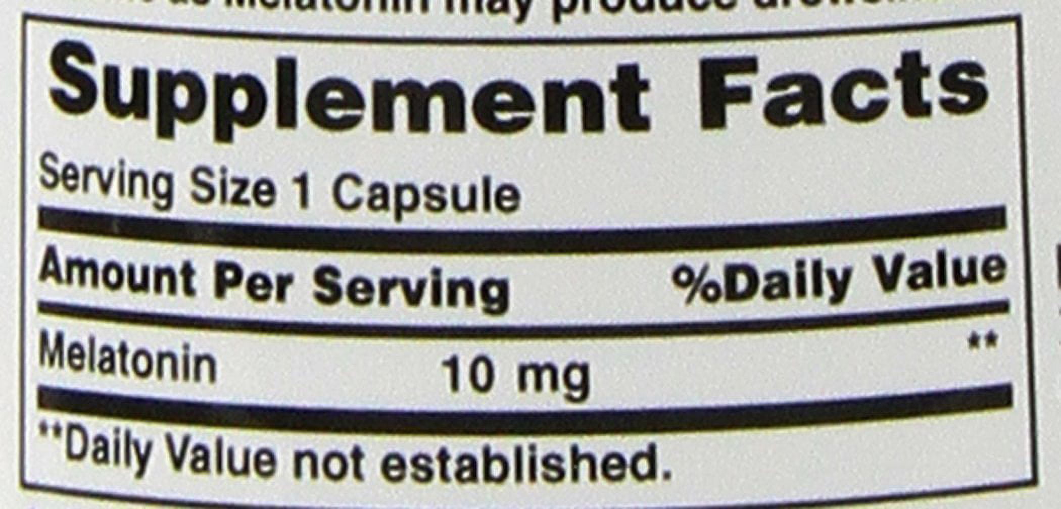 Nature's Bounty Sleep Health Melatonin Capsules, 10 mg, 60 Ct (3 pack) (Bundle)