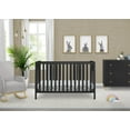 thumbnail image 3 of Delta Children Heartland 4-in-1 Convertible Crib - Greenguard Gold Certified, Black, 3 of 12