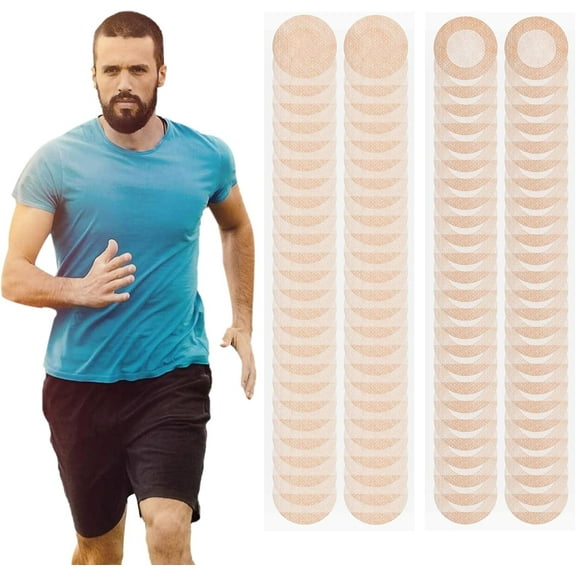 Men's Nipple Covers 100Pcs (50 Pairs) Ultra-Thin Anti-Chafing for Running, Marathon & Gym Strong Adhesive, Invisible Underwear No Rubbing, Easy to Remove