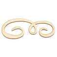 thumbnail image 3 of Wooden Letter Wall Decor Cursive Wooden Unfinished Letter Large Wood Alphabet, 3 of 8