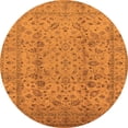 thumbnail image 1 of Ahgly Company Indoor Round Oriental Orange Traditional Area Rugs, 6' Round, 1 of 4