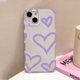 thumbnail image 1 of Love Heart Phone Case For iPhone 13 Case for iPhone 11 15 16 12 14 Pro Max Mini Shockproof Translucent Clear Cover Soft Funda JP25 For iPhone 16 Plus, 1 of 6