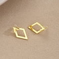 thumbnail image 6 of Minimalist Geometric Diamond Hollow Earrings for Elegant Fashion Statement, 6 of 10