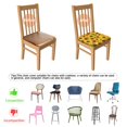 thumbnail image 5 of Sunflower Seat Covers for Dining Room Chairs Set Of 4,Stretch Printed Washable Chair Seat Cover with Elastic Ties and Button,Removable Waterproof Couch Cushion Covers, 5 of 6
