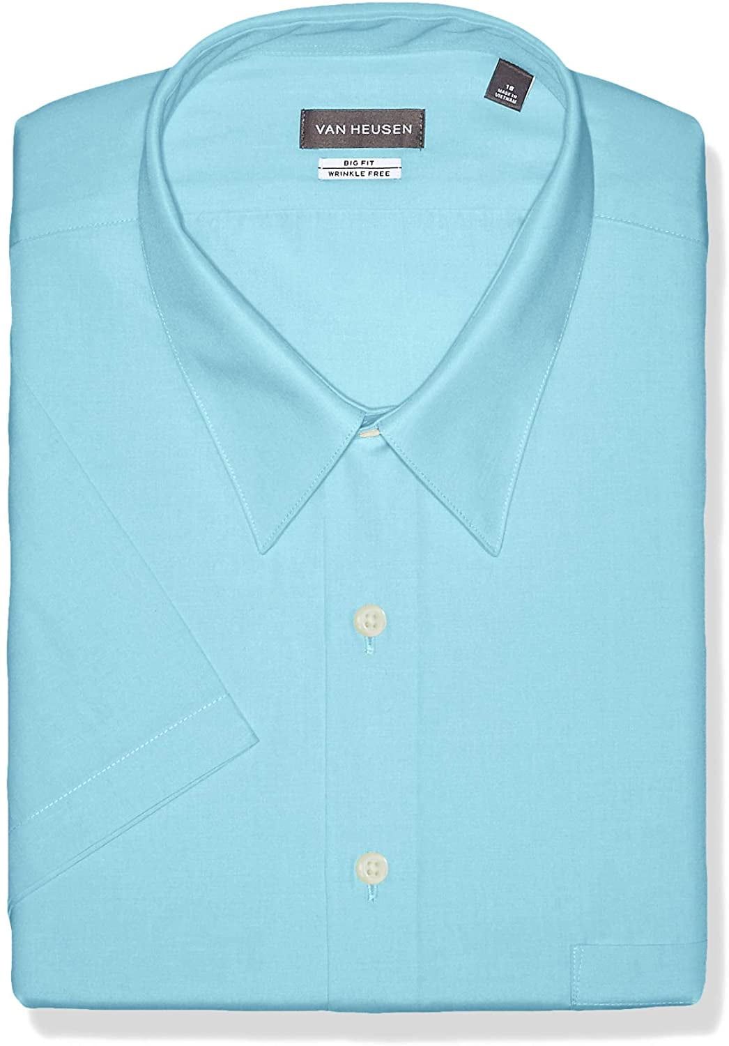 Short Sleeve Dress Shirts Poplin Solid 