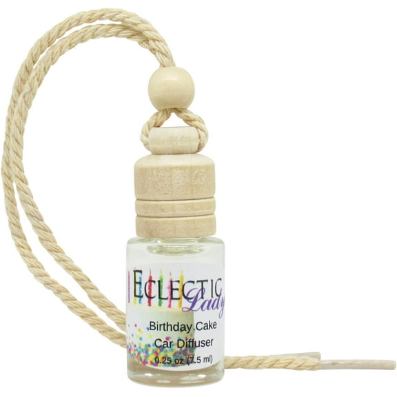 Birthday Cake Scented Car Diffuser by Eclectic Lady, 7.5 ml, Air Freshener, Premium Grade Fragrance