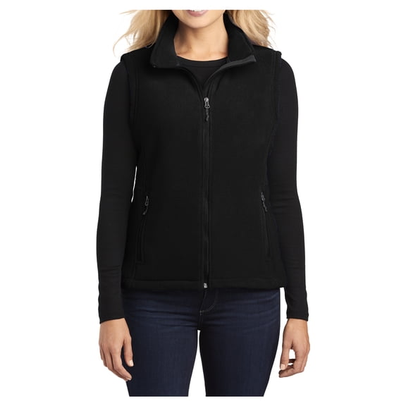 Yellow Rooster Women's Super Soft Value Fleece Vest Black XS