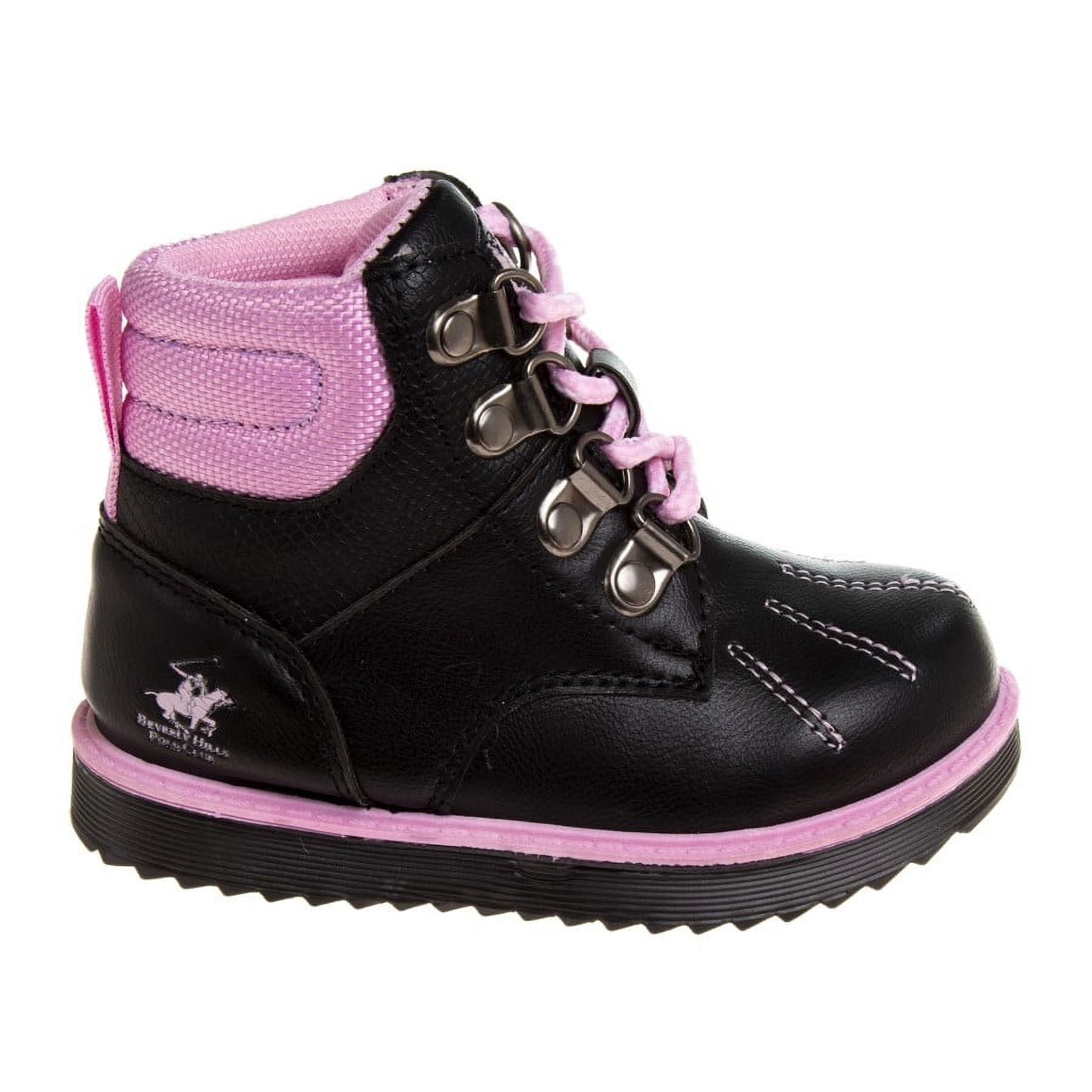 Beverly Hills Polo Club Toddler Girls Boots, Black, 5