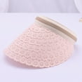 thumbnail image 4 of SikaFu Lace Empty Hat Ms. Summer Fashion Hollow Sun Hat Outdoor Sports Lace Sun Hat, 4 of 9