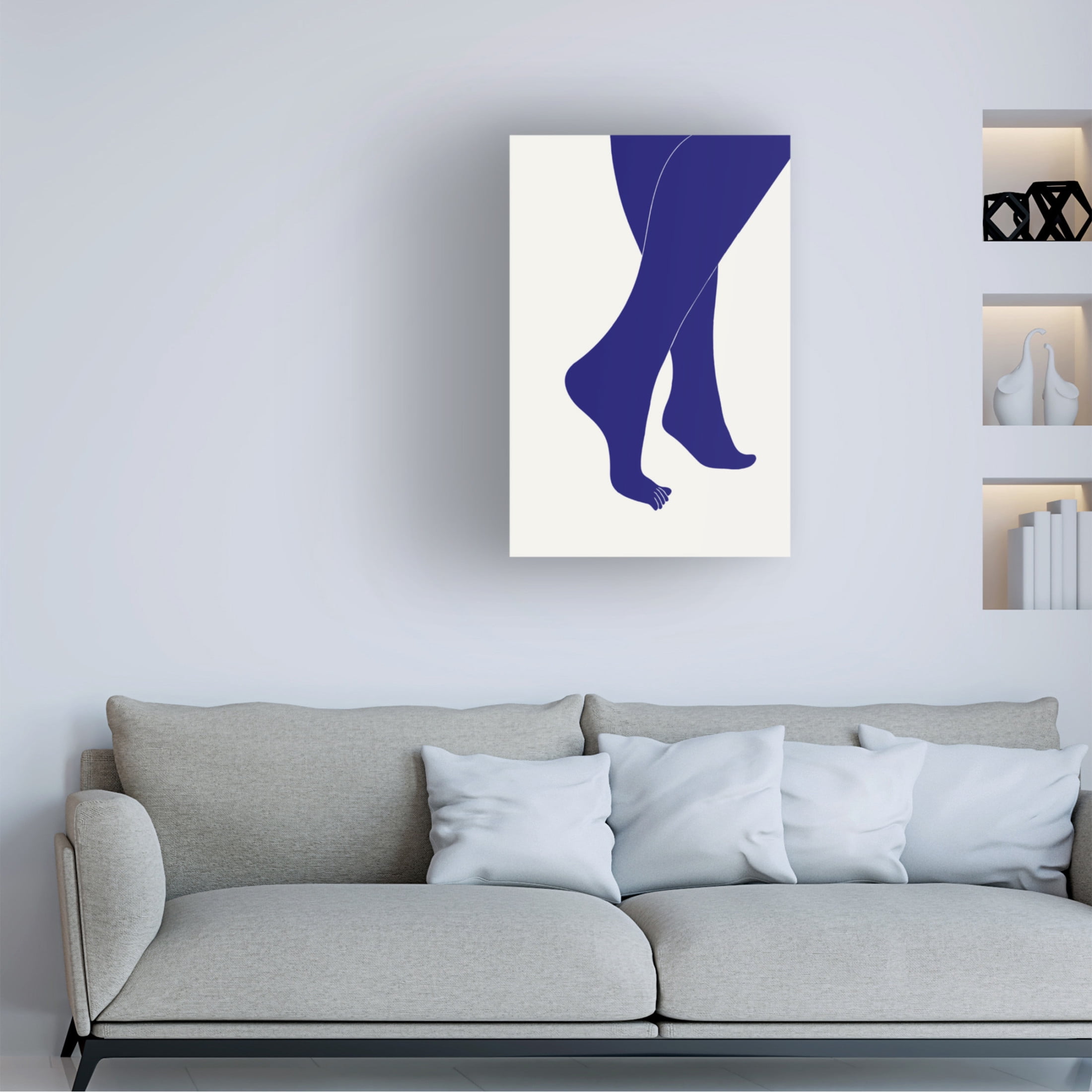 Trademark Fine Art Pictufy Studio II Tip Toe Blue Canvas Wall Art