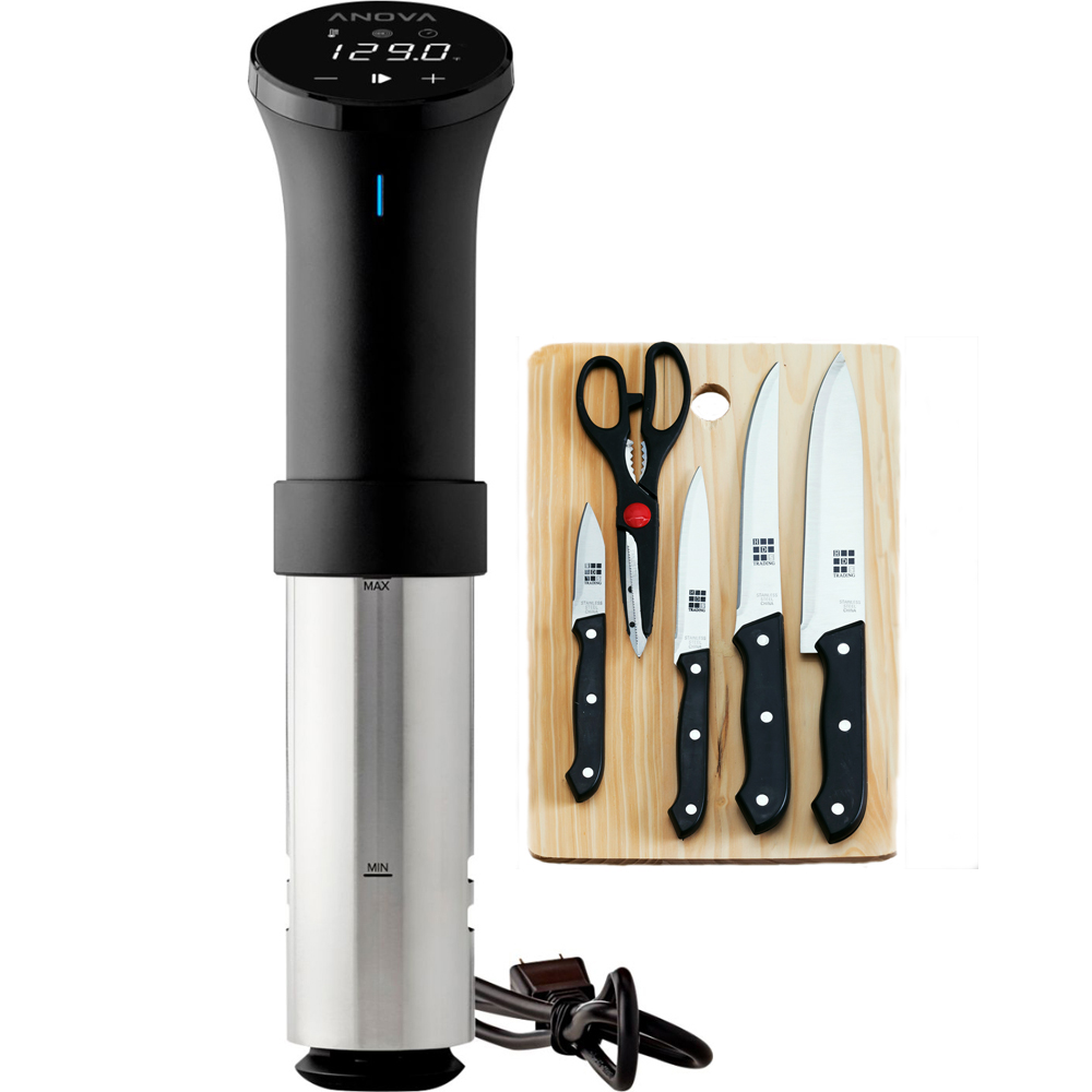 Anova Culinary AN500-US00 Sous Vide Precision Cooker 1000 Watts WiFi Black and Silver Anova App Included 